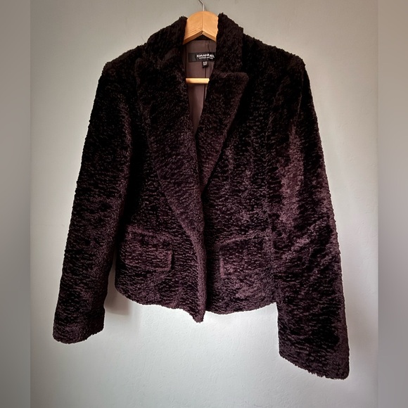 Emanuel Ungaro Jackets & Blazers - Ungaro eggplant purple teddy bear jacket short blazer/jacket  size 8/42